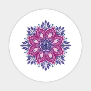 Purple and pink mandala Magnet